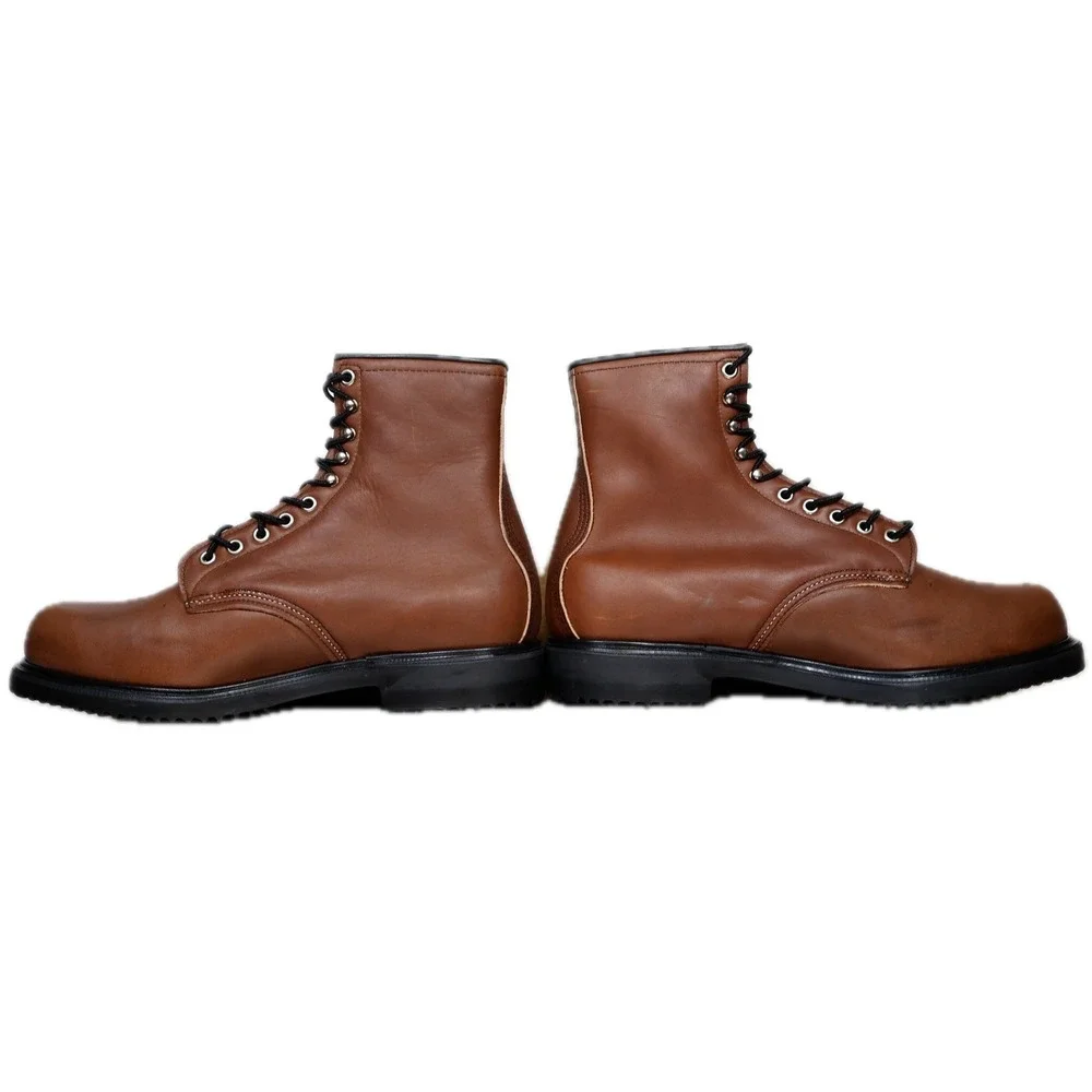 Red Wing Work Boots Mens 12 Brown Leather Insulated Lace Up Made In USA 1212